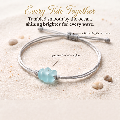 Every Tide Together — Sea Glass Soul Sister Bracelet