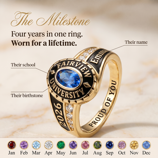 The Milestone — Personalized Graduation Class Ring