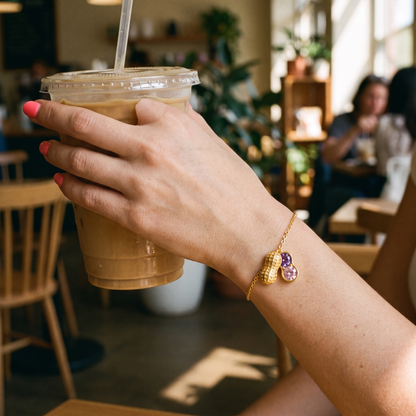Nuts Together — Besties Birthstone Peanut Bracelet