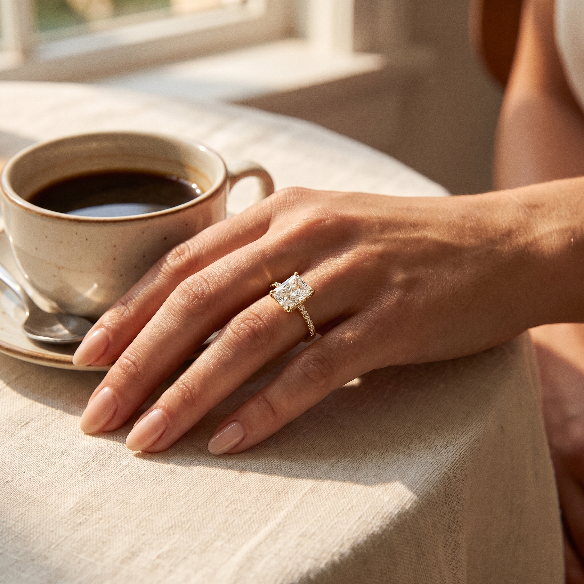 Choosing Me — Radiant Cut Self-Love Ring