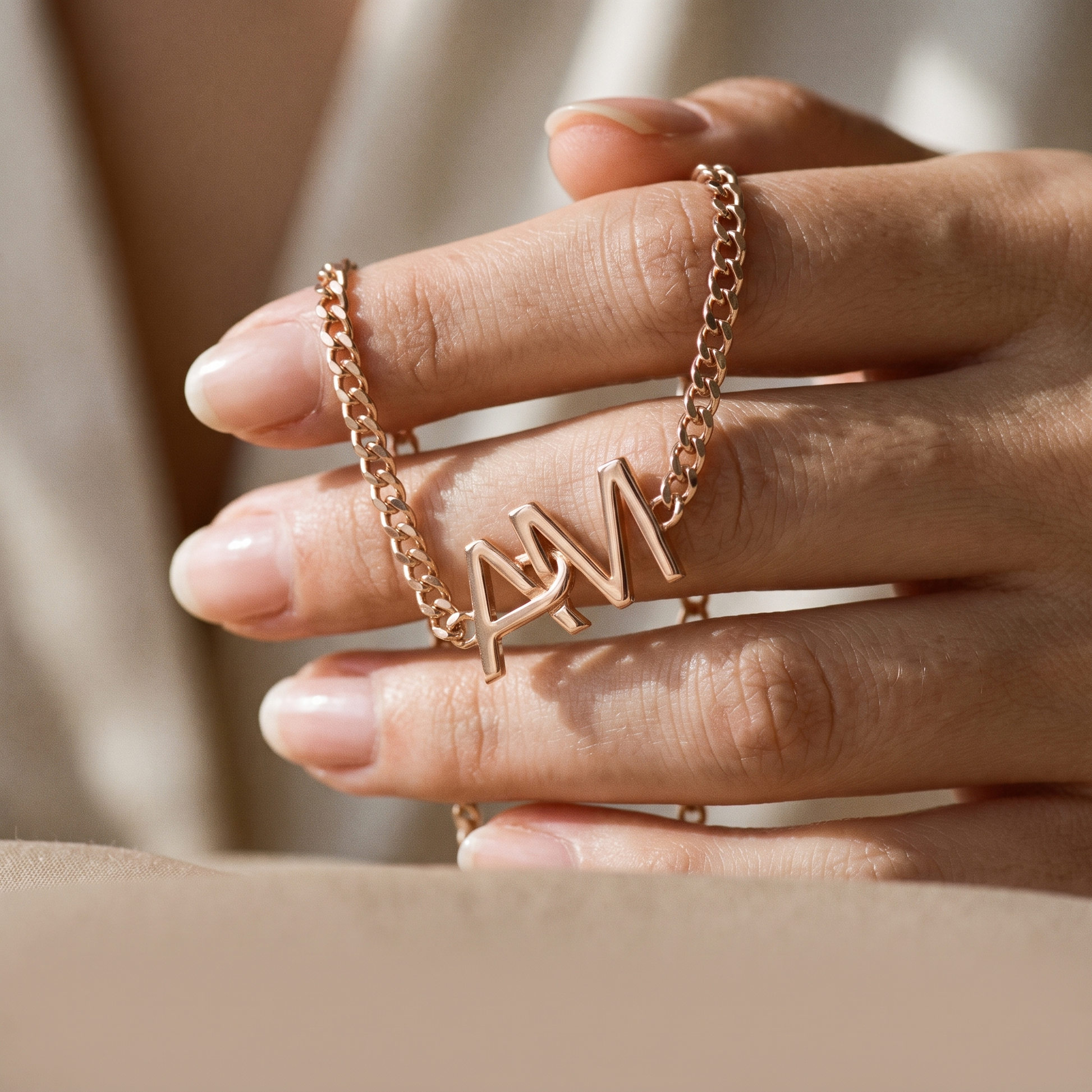 Yours & Mine — Interlocking Initial Bracelet
