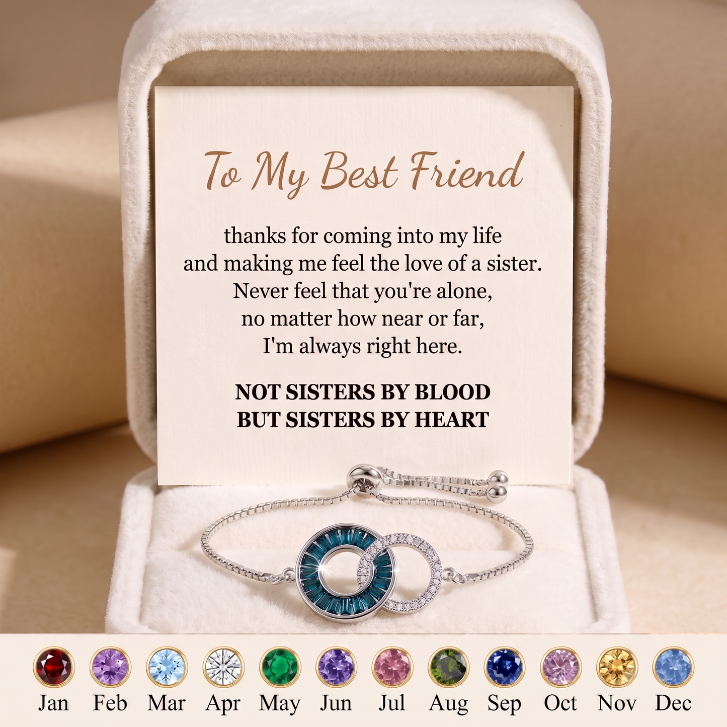 Sisters by Heart — Linking Circles Friendship Bracelet