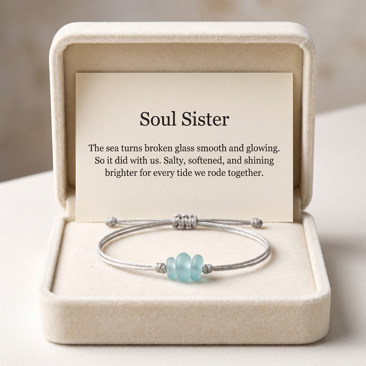 Every Tide Together — Sea Glass Soul Sister Bracelet