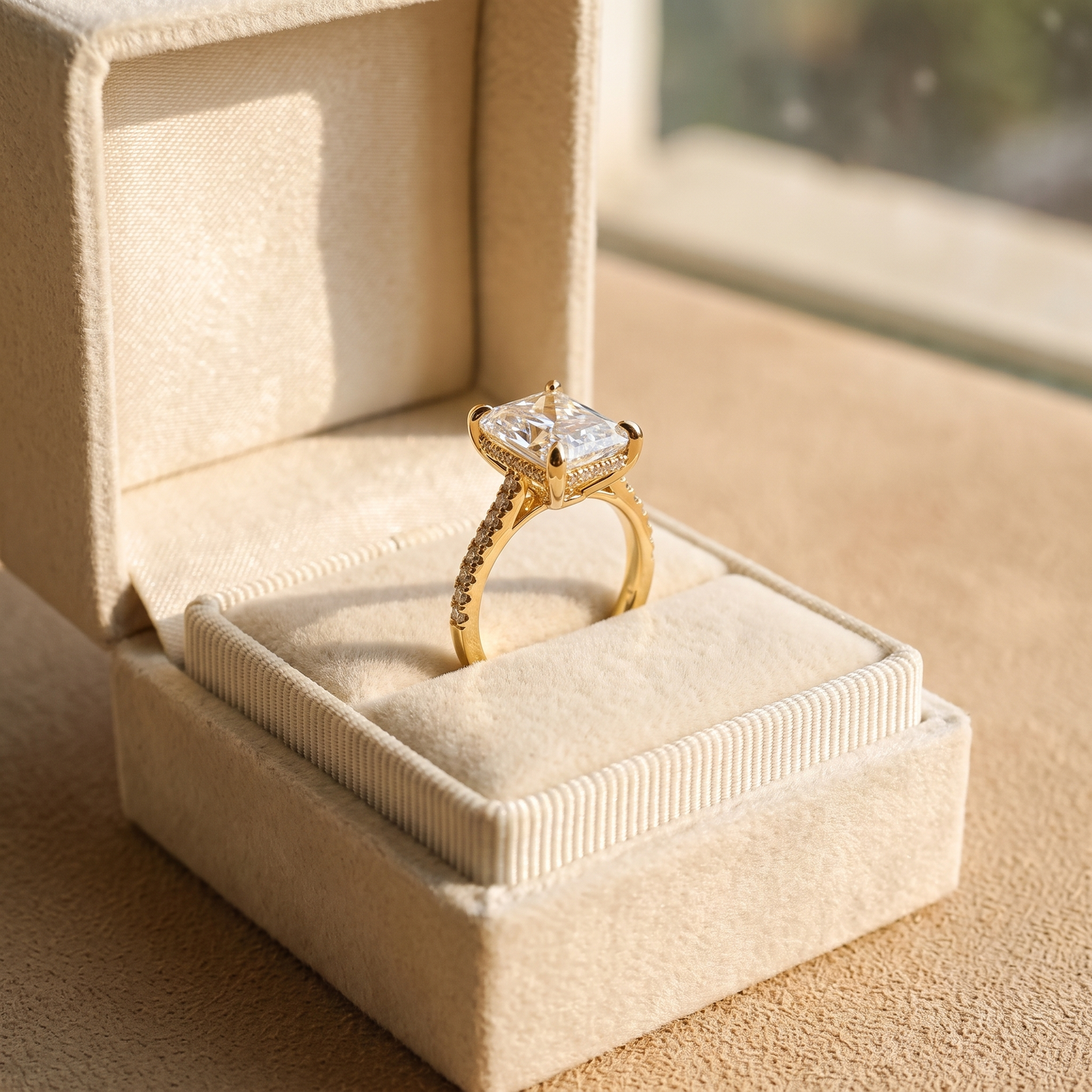 Choosing Me — Radiant Cut Self-Love Ring