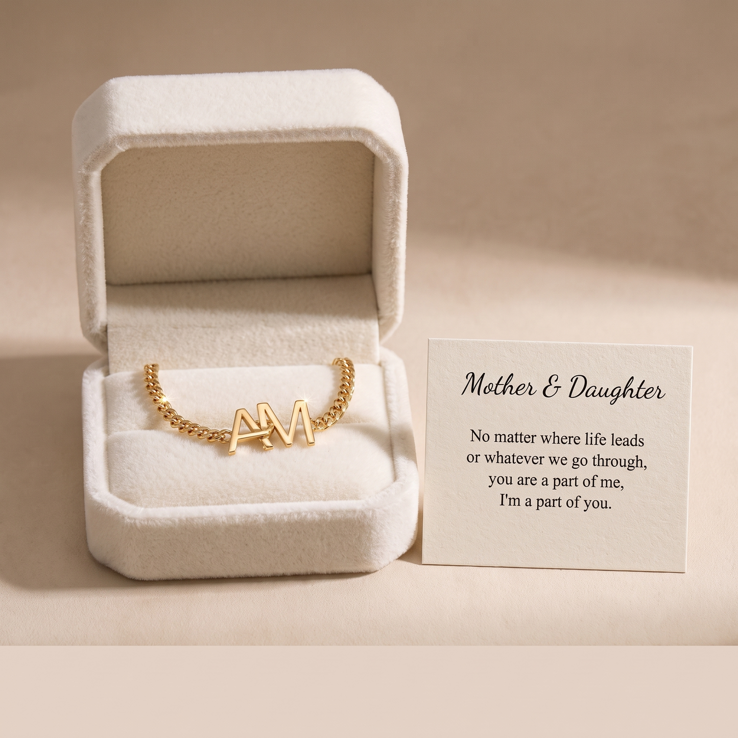 Yours & Mine — Interlocking Initial Bracelet