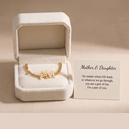 Yours & Mine — Interlocking Initial Bracelet