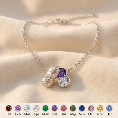 Nuts Together — Besties Birthstone Peanut Bracelet