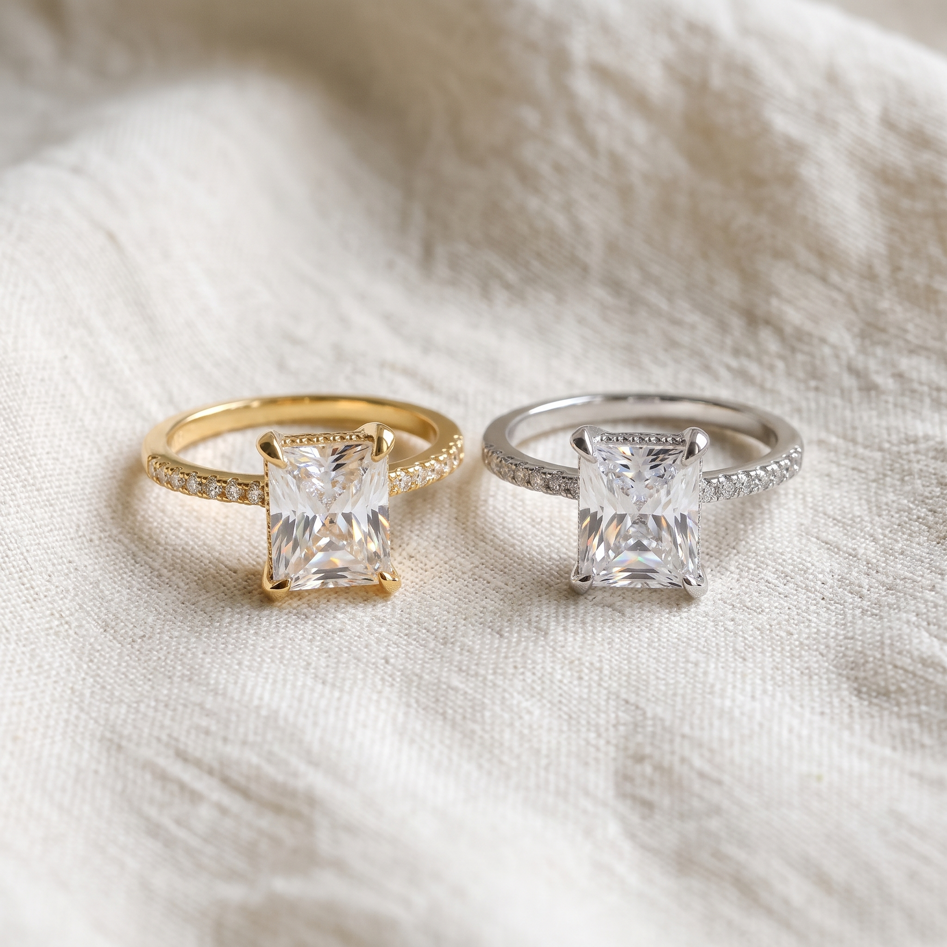 Choosing Me — Radiant Cut Self-Love Ring