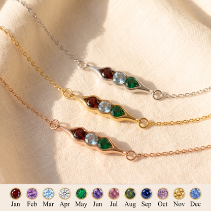 Same Pod — Besties Birthstone Pea Pod Bracelet