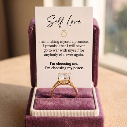 Choosing Me in its plum velvet gift box