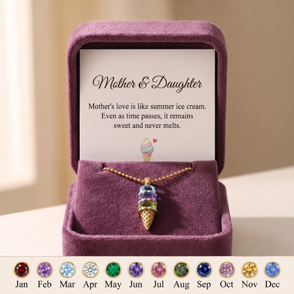 Never Melts in its plum velvet gift box