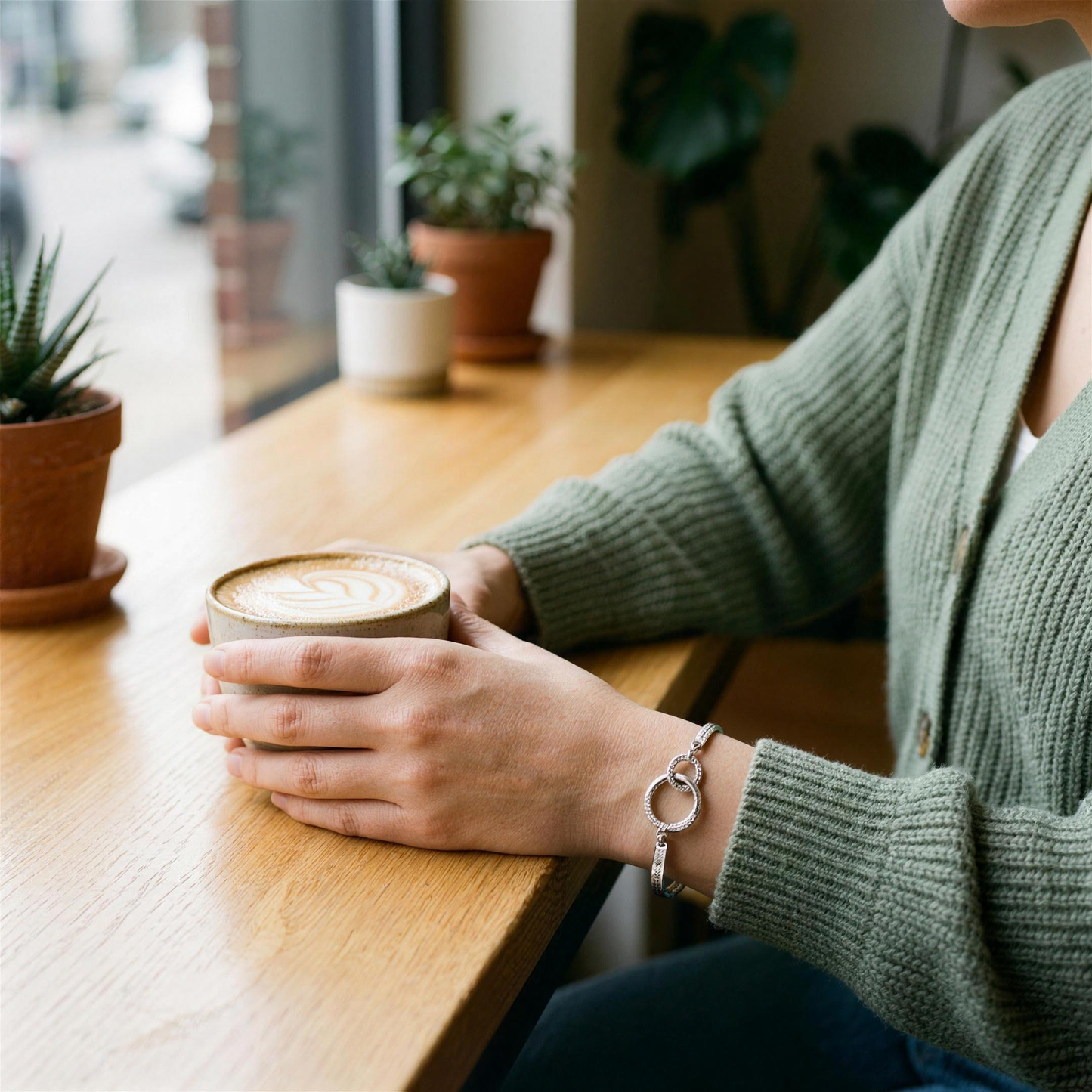 Chosen Sister — Engraved Pavé Bangle