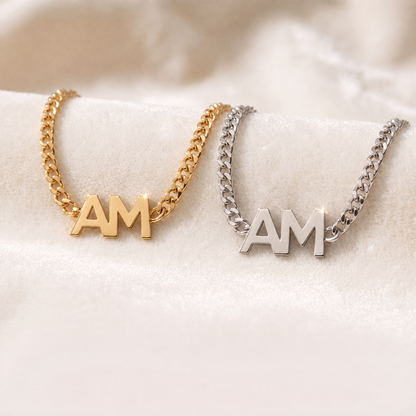 Gold and silver Yours & Mine bracelets side by side