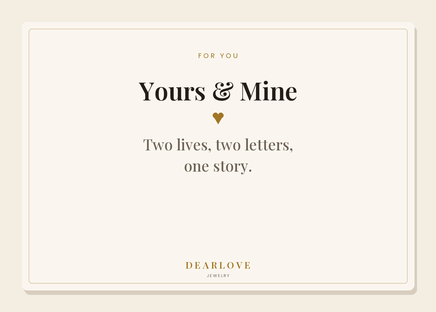 Keepsake message card included in your gift box