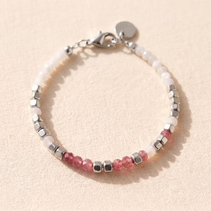 The bracelet in silver, on its own