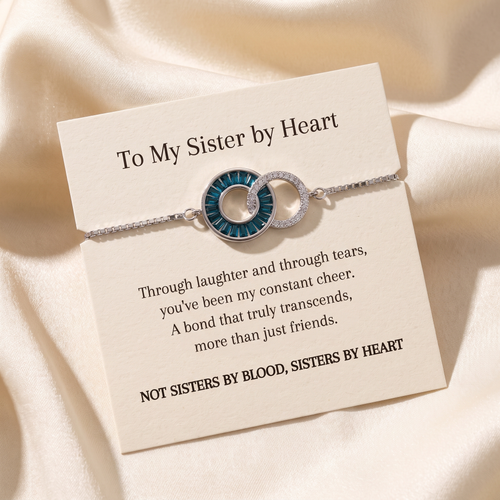 The keepsake card that comes in the box, with the bracelet across it