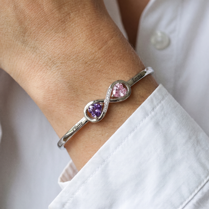 The bangle worn on the wrist