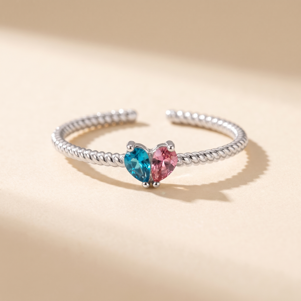 The same ring in silver