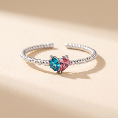 The same ring in silver