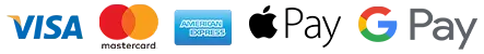 Visa, Mastercard, American Express, Apple Pay, Google Pay